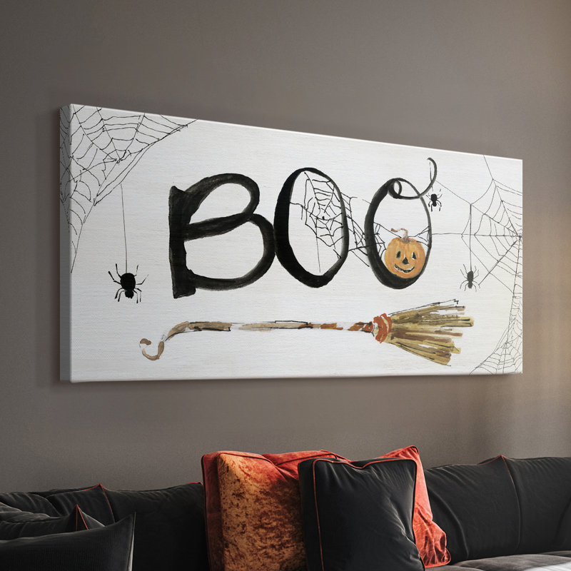 Toile tendue avec châssis «Boo», H 16 po x l 32 po