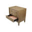 Table de chevet 3 tiroirs avec finition USB au lait