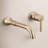 Trinsic Wall Mount Bathroom Faucet 2 Hole, Brushed Gold Bathroom Sink Faucet for Vanity, Champagne Bronze-18327347
