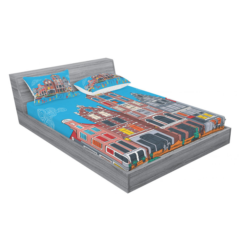 Microfiber Sheet Set, Full Sheet Set with Fitted Sheet