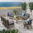 Gianni Acacia 8 - Person Patio Conversation Set with Cushions-2086743476