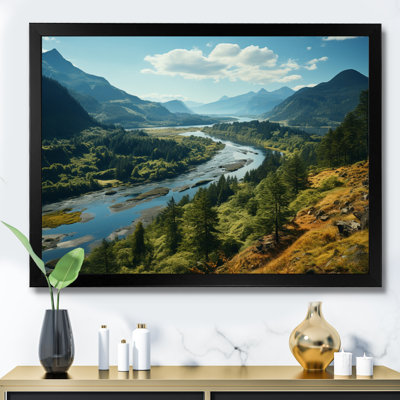 «USA Columbia River Gorge Landscape I», reproduction d'art sur toile