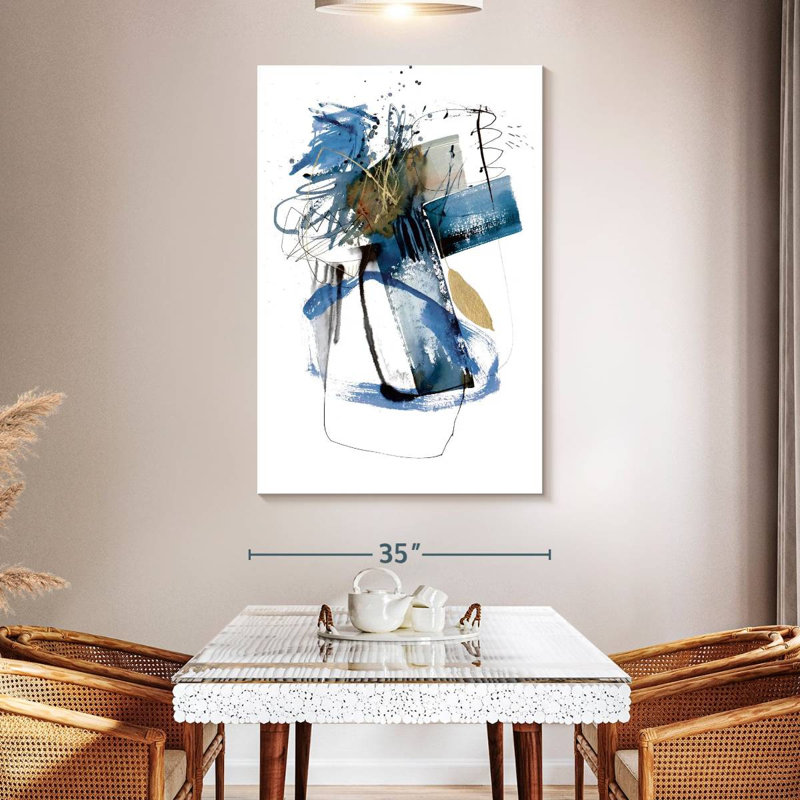 Blue Buzz II, 51" H x 34" W
