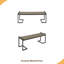 BANC INDUSTRIEL EN BOIS ET MÉTAL-1247307740