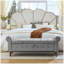 Banc de rangement capitonné à boutons de 62 po pour la chambre à coucher de 62 po, repose-pieds rembourré en tissu moderne, banc de fenêtre, accoudoirs roulés pour chambre à coucher, salon, vestibule -128143579
