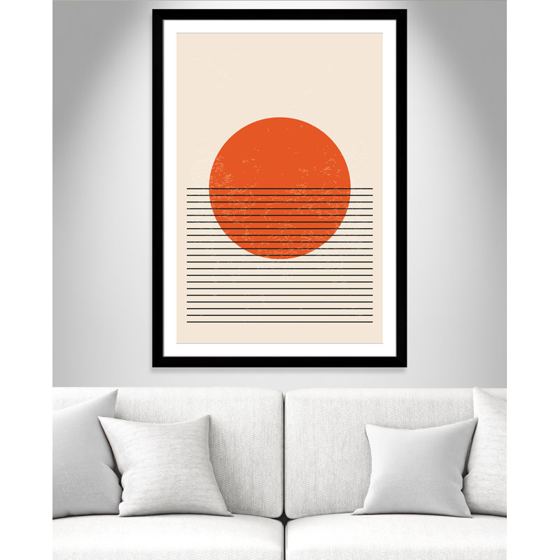 «Bright Minimal Series # 2» par Stanley, L 35 po x H 49 po, Matted Print, Satin Black