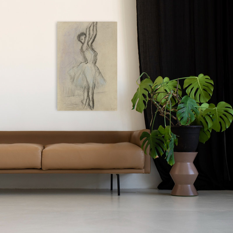 «Dancer on the Pointe», reproduction d'art murale classique contemporaine, H 48 po x l 32 po