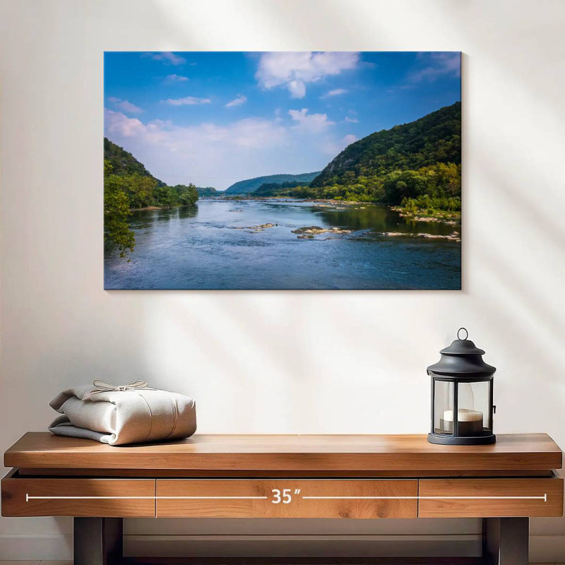 Vue dégagée de la rivière Alomac Potomac, H 16 po x l 24 po