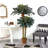 72'' Faux Palm Tree in Wicker/Rattan Basket