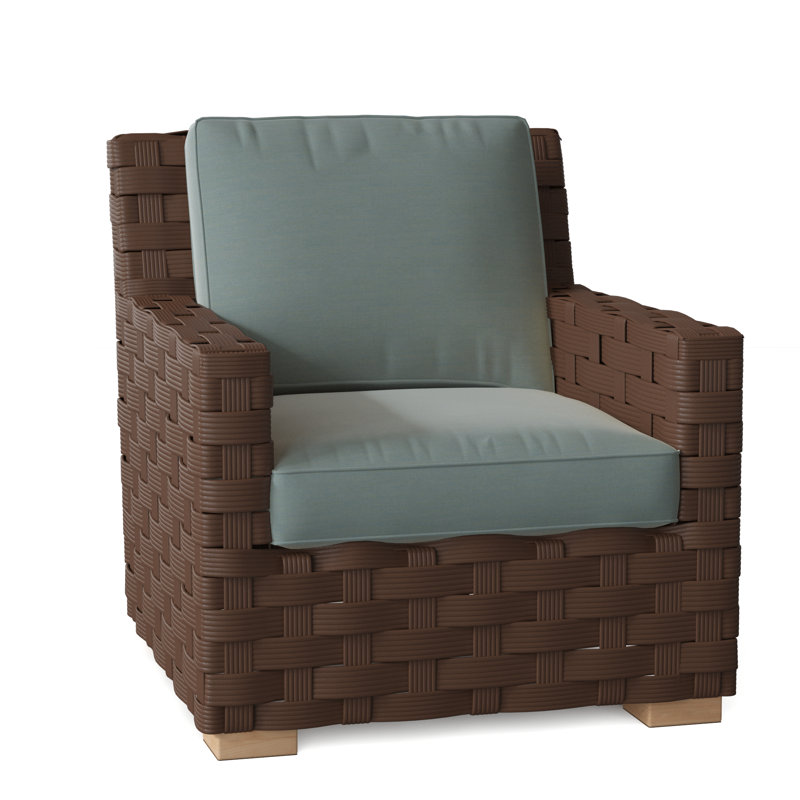 St. Barts Outdoor Lounge Chair, St. Barts Hemp, Ocean