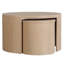 Ensemble de 2 tables gigognes en bois massif avec rangement Cyrus-105643395