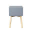 Table d'appoint, table de chevet avec 2 tiroirs, table de chevet avec rangement Mid-Century moderne, petite table de chevet-1134208443