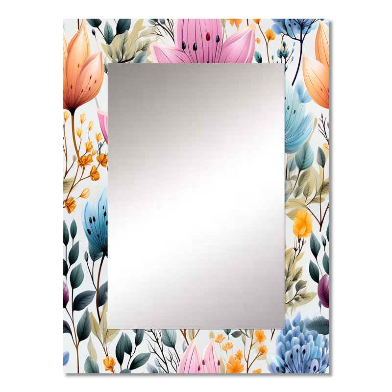 Ardent - Large Wall Mirror On Metal, 32 po x 24 po