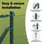 Vidaxl Fence With Posts -Coated Steel-116797901-116797903