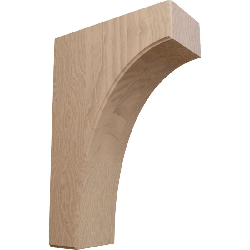 Support Clarksville, Acajou, 3.5" W x 8" D x 12" H