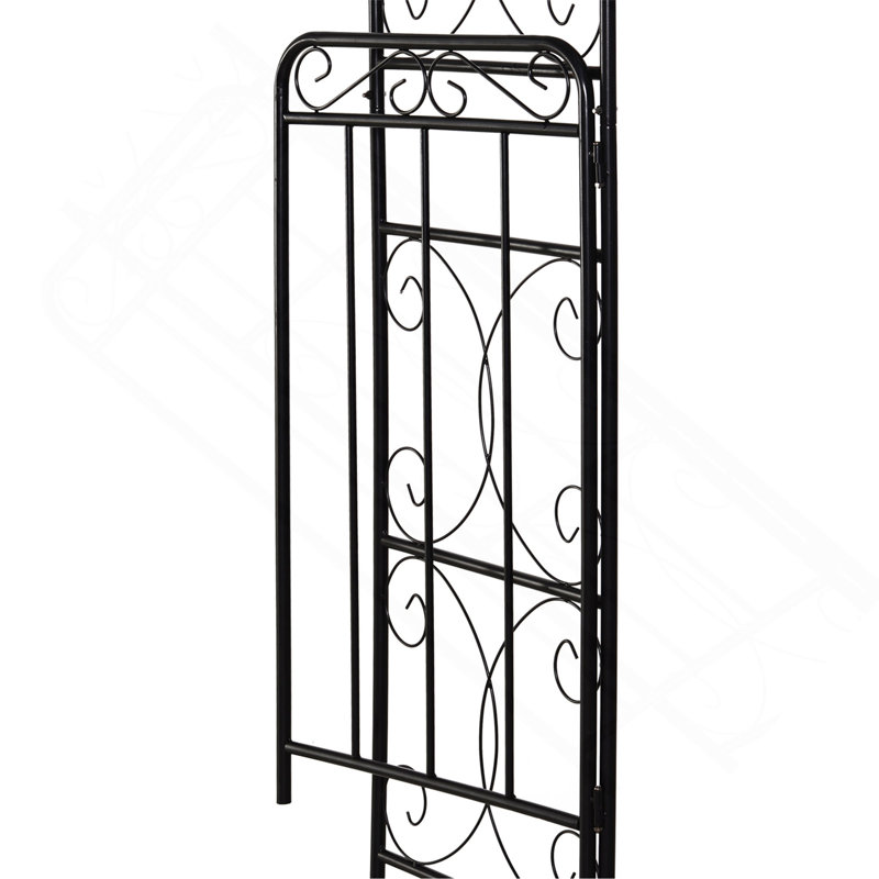 Tonnelle de jardin avec barrière Outsunny