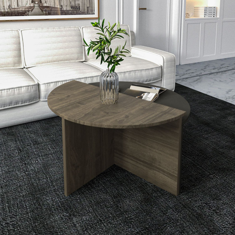 Table basse, Noyer / anthracite
