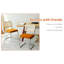 Chaise d'intérieur, ensemble de 2 chaises de salle à manger, chaises d'appoint rembourrées avec pieds chromés