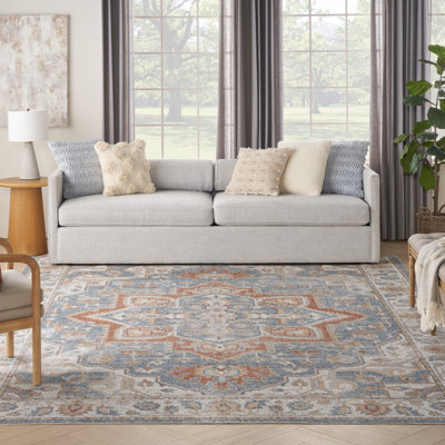 Tapis multicolore en denim persan lavable à la machine Lake Macquarie