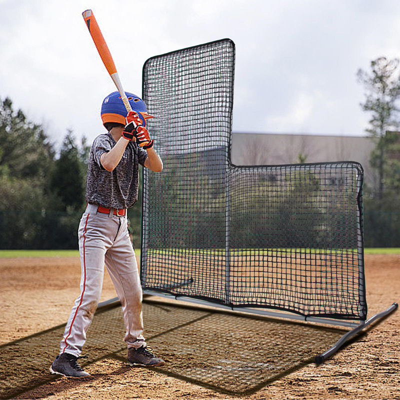 L Screen Baseball Pitching Net 