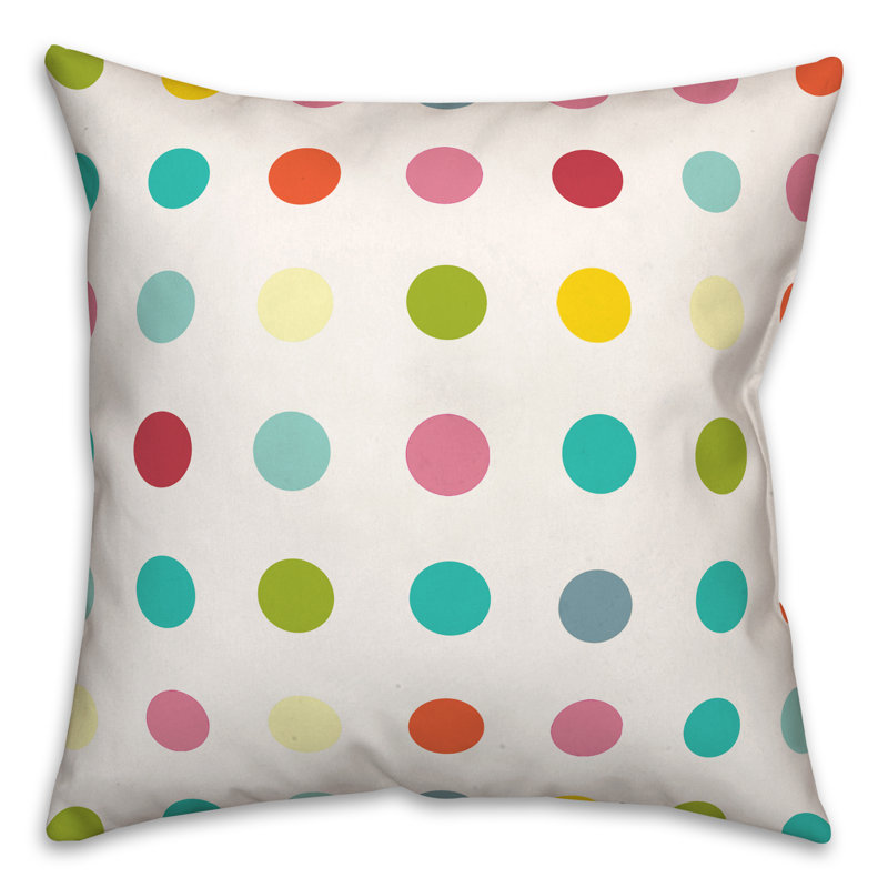 Polka Dots Throw Pillow