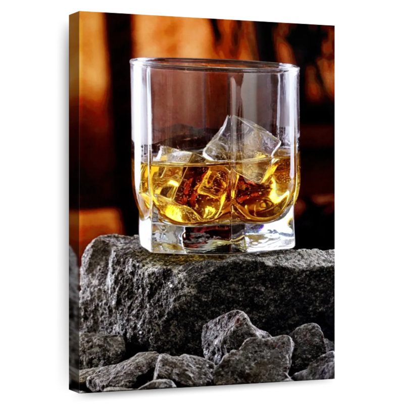 Yarlin Whiskey On Rocks, 39" H x 26" W