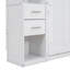 Lit escamotable blanc simple avec casiers et armoires, vidéo d'installation incluse