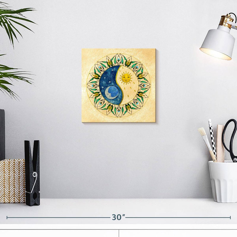 Oberle Sun And Moon, 10" H x 10" W