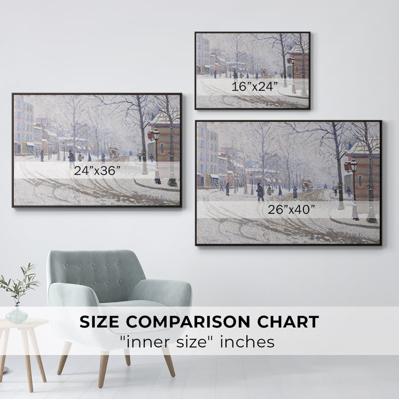 Paysage rétro - DVD, H 25 po x l 37 po, Toile avec cadre flottant noir