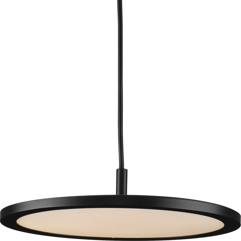 Luminaire suspendu DEL moderne, Noir mat