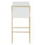 Wicksham Upholstered Counter Stool with Metal Frame