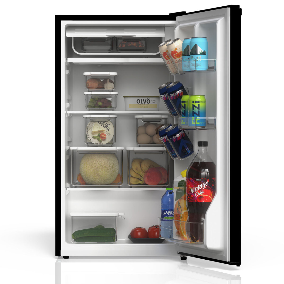 3.1 Cu. Ft. Compact Refrigerator Black without Freezer — FIN-0017229 | Fridge.com