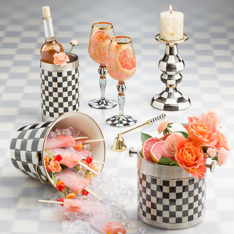 Courtly Check® Enamel Ice Bucket