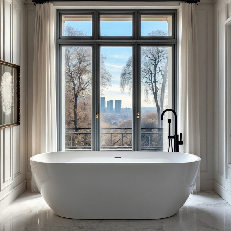 170mm x 58mm Freestanding Acrylic Bathtub