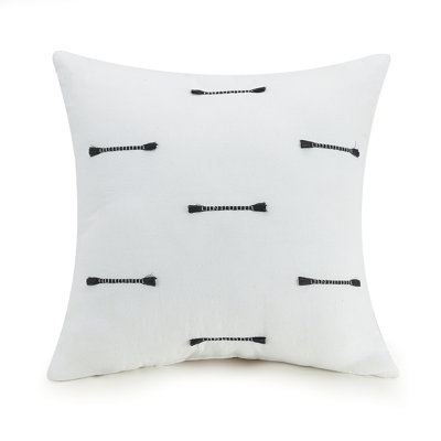 Zare Clipped Cotton Throw Pillow