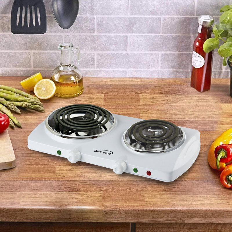 Brentwood 1500 Watt Electric Double Burner