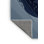 Tapis gris élégant et chic pour voiture de sport Eldred lavable à la machine - Reliure bleu ciel