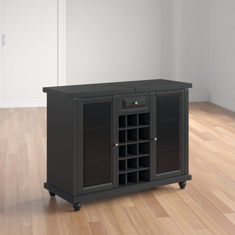 Armoire de bar Hedon, Noir