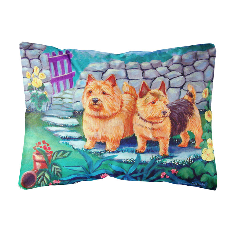 Coussin décoratif intérieur/extérieur norwich terrier