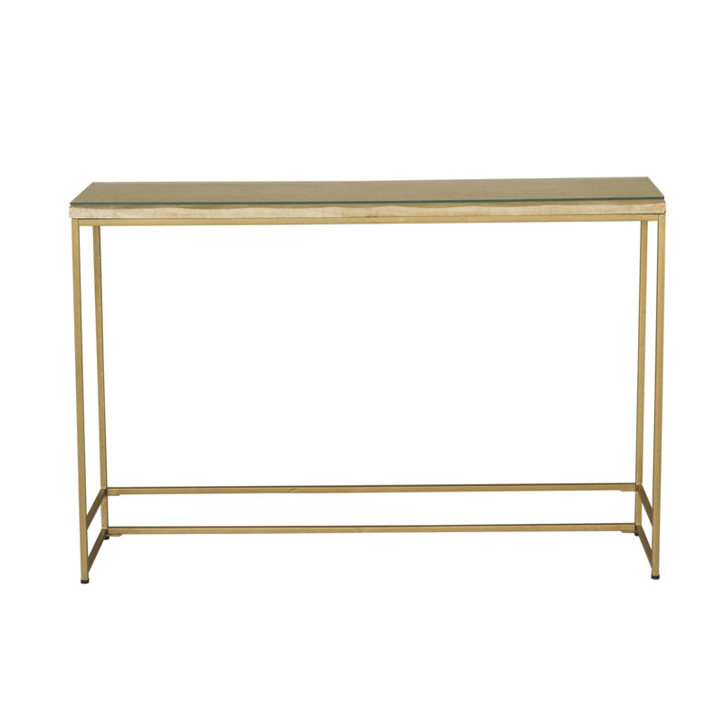 Caledian 116cm Glass Top Console Table