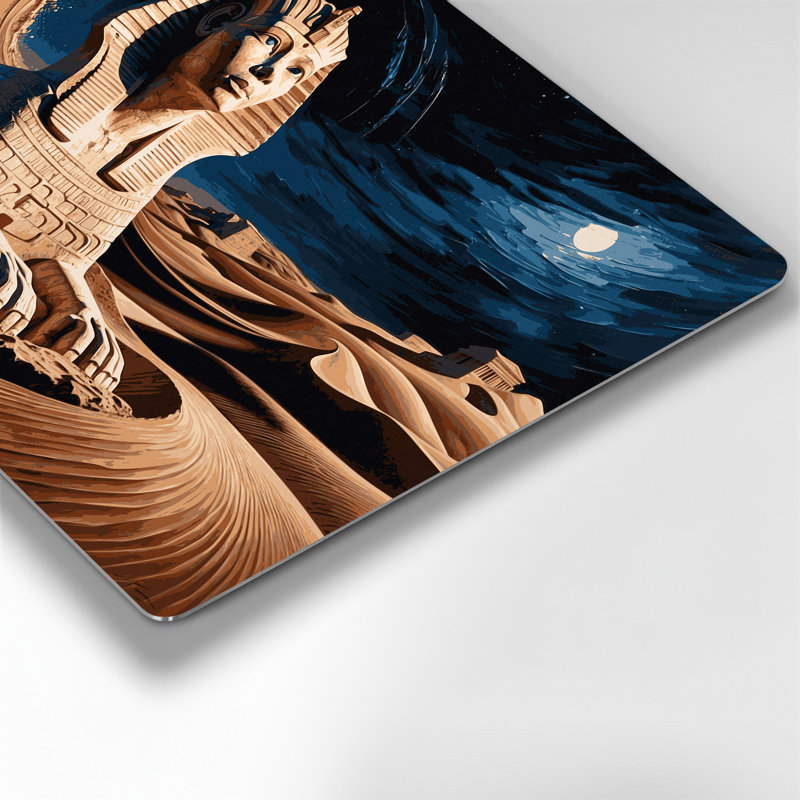 Art mural gris Sci Fi Sphinx, H 12 po x l 18 po