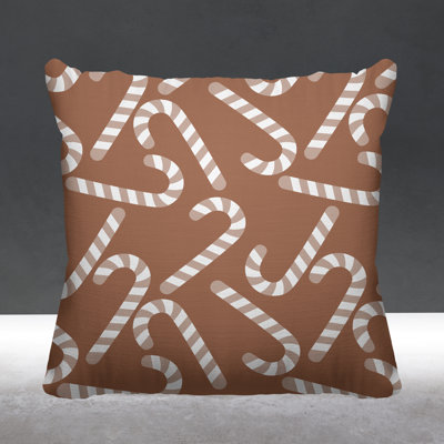 Striped Outdoor Reversible Throw Pillow