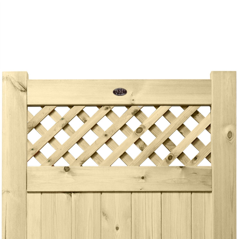 Hammondale Pressure Treated (Tanalised) Wood Gate, 90cm H x 90cm W x 4.5cm D