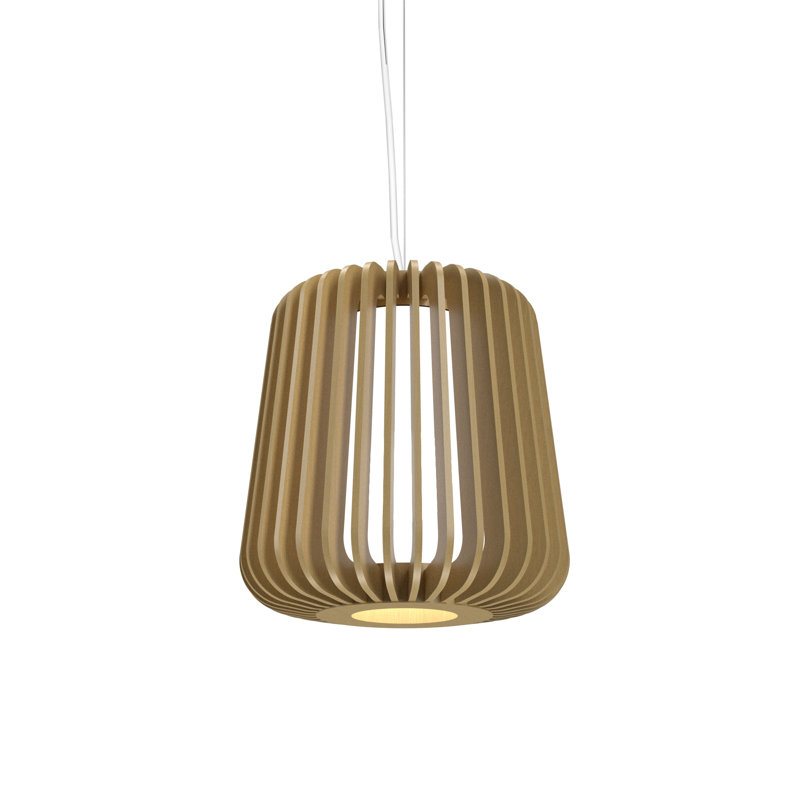 Stecche Di Legno 1 - Light Pendant, Organic Gold, 12.8" H x 7.87" W x 7.87" D