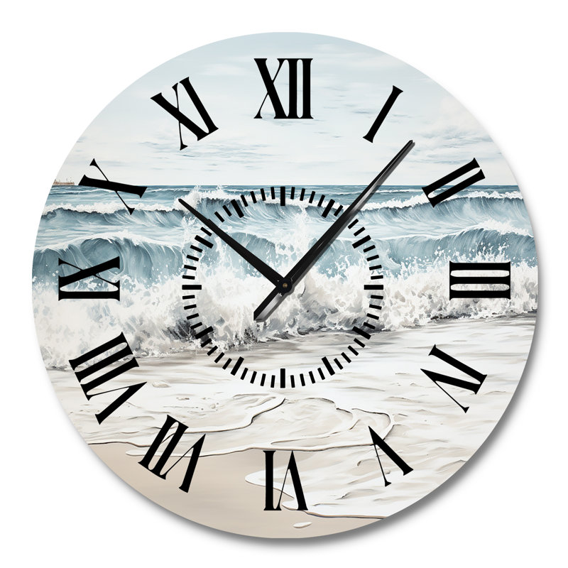 Plage minimalisme paysage III - horloge murale, Grand