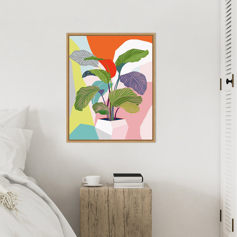 «Exotic Plant» par Ioana Horvat, reproduction d'art sur toile encadrée, H 28 po x l 23 po