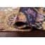 Tapis unique brun / mauve / orange noué à la main 5 pi x 8 pi 5 po New Age