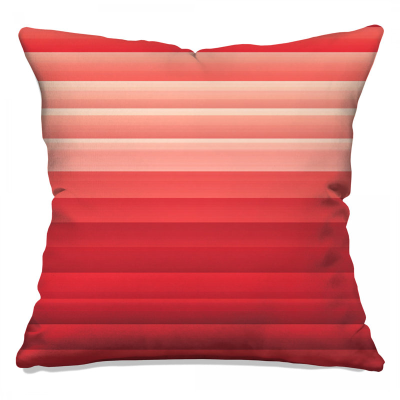 Coussin décoratif à rayures, coussins double face abstraits, 14 X 14 pouces
