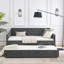 Lit de jour simple avec canapé-lit capitonné de taille simple et accoudoirs ondulés-1639051521