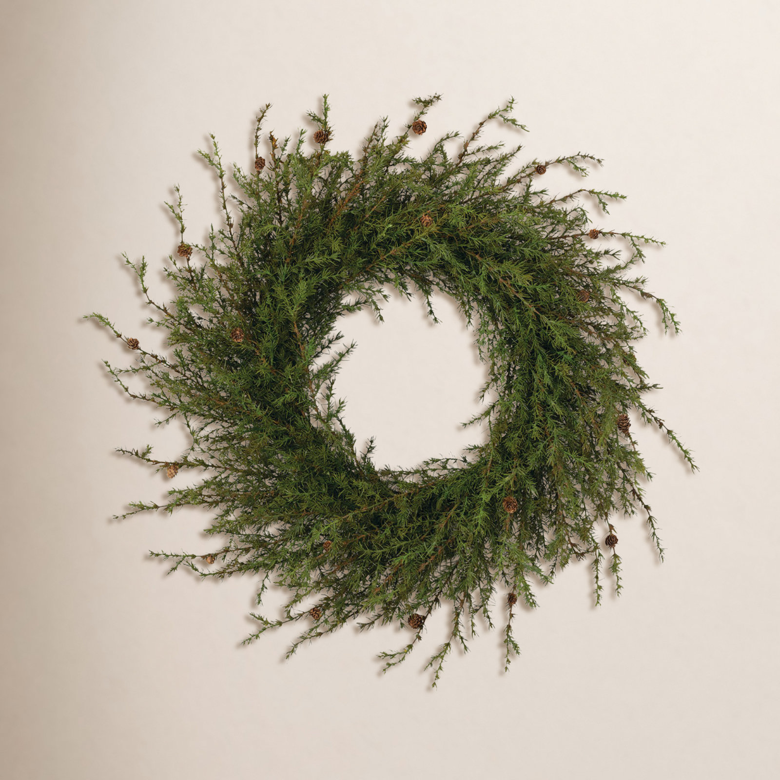 Artificial Pine Wreath, 42" H x 42" W x 15" D